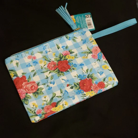 The Pioneer Woman Sweet Rose Cosmetic Bag 8.5" x 7"of - Picture 8 of 10